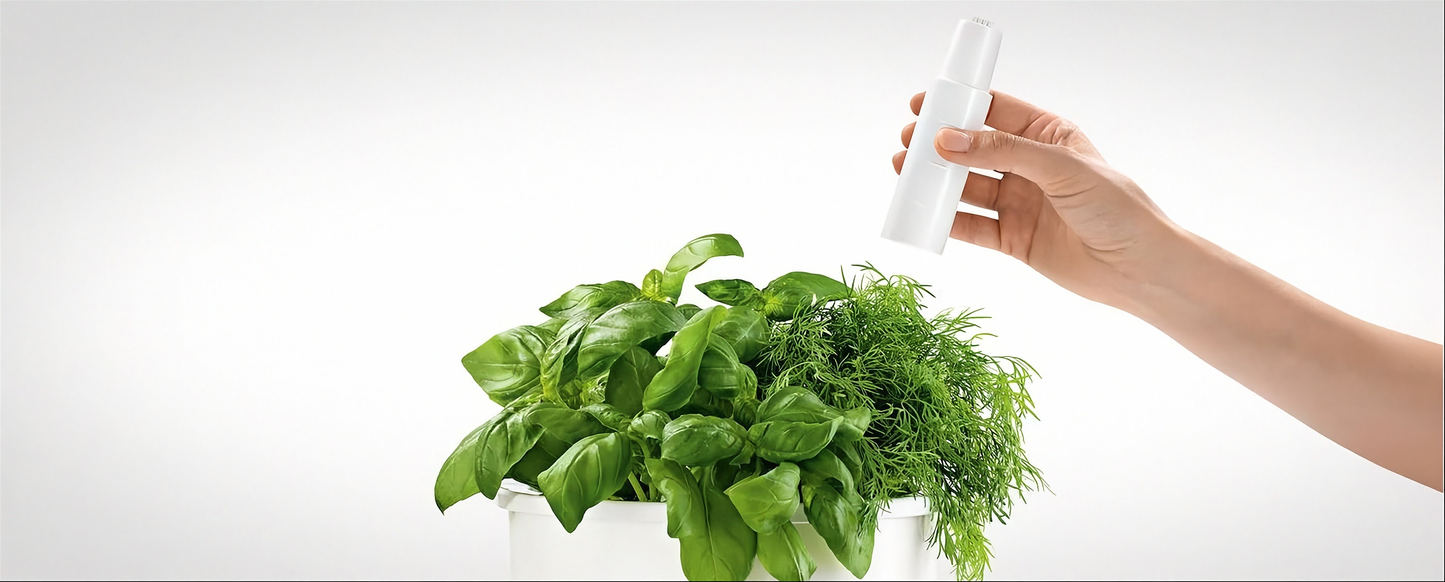 Bosch SmartGrow 3 -laitteen korkeuden säätäminen kasvin kasvun mukaan.