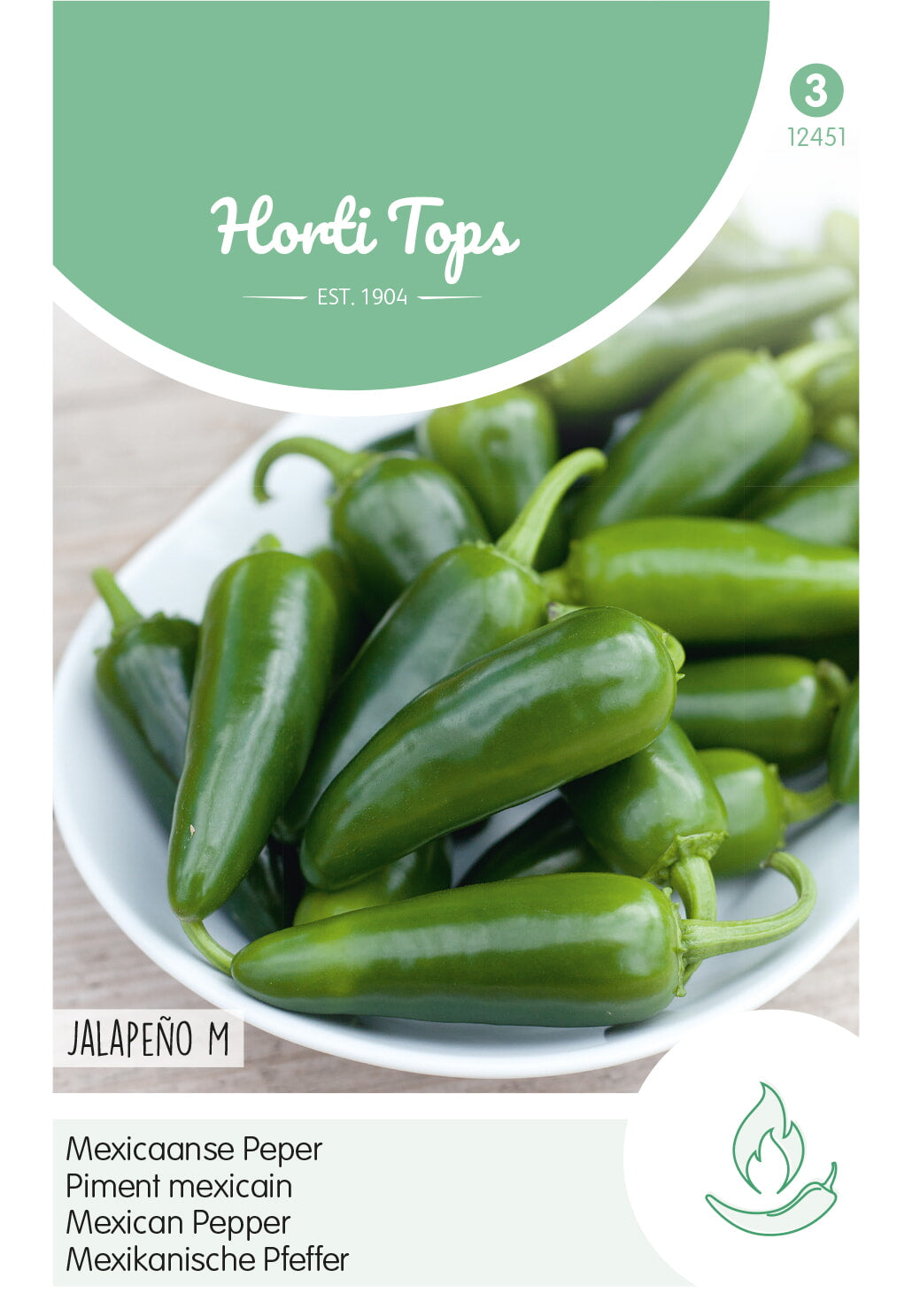 Jalapeño M chili siemenpussi Herbova