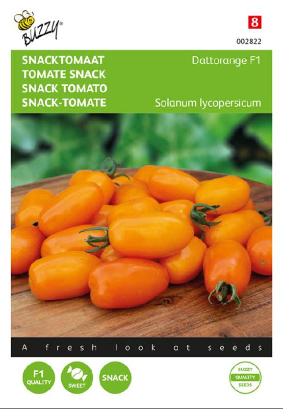 Dattorange F1 snacktomaatti siemenet – Solanum lycopersicum