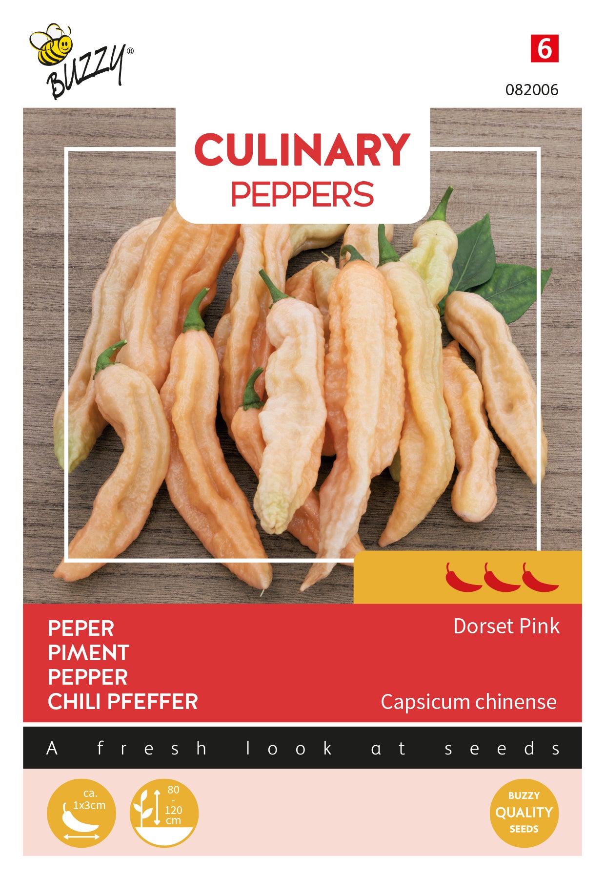 Dorset Pink chili siemenet – Buzzy Capsicum chinense