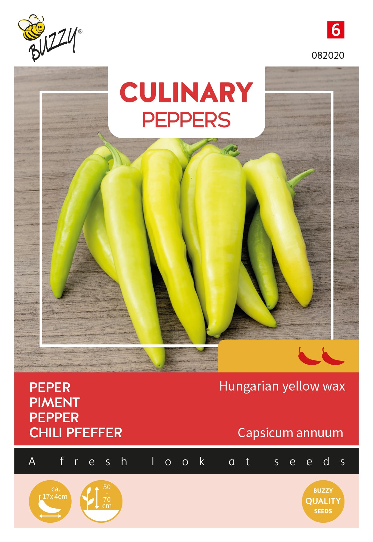Hungarian Yellow Wax chili siemenpussi Herbova