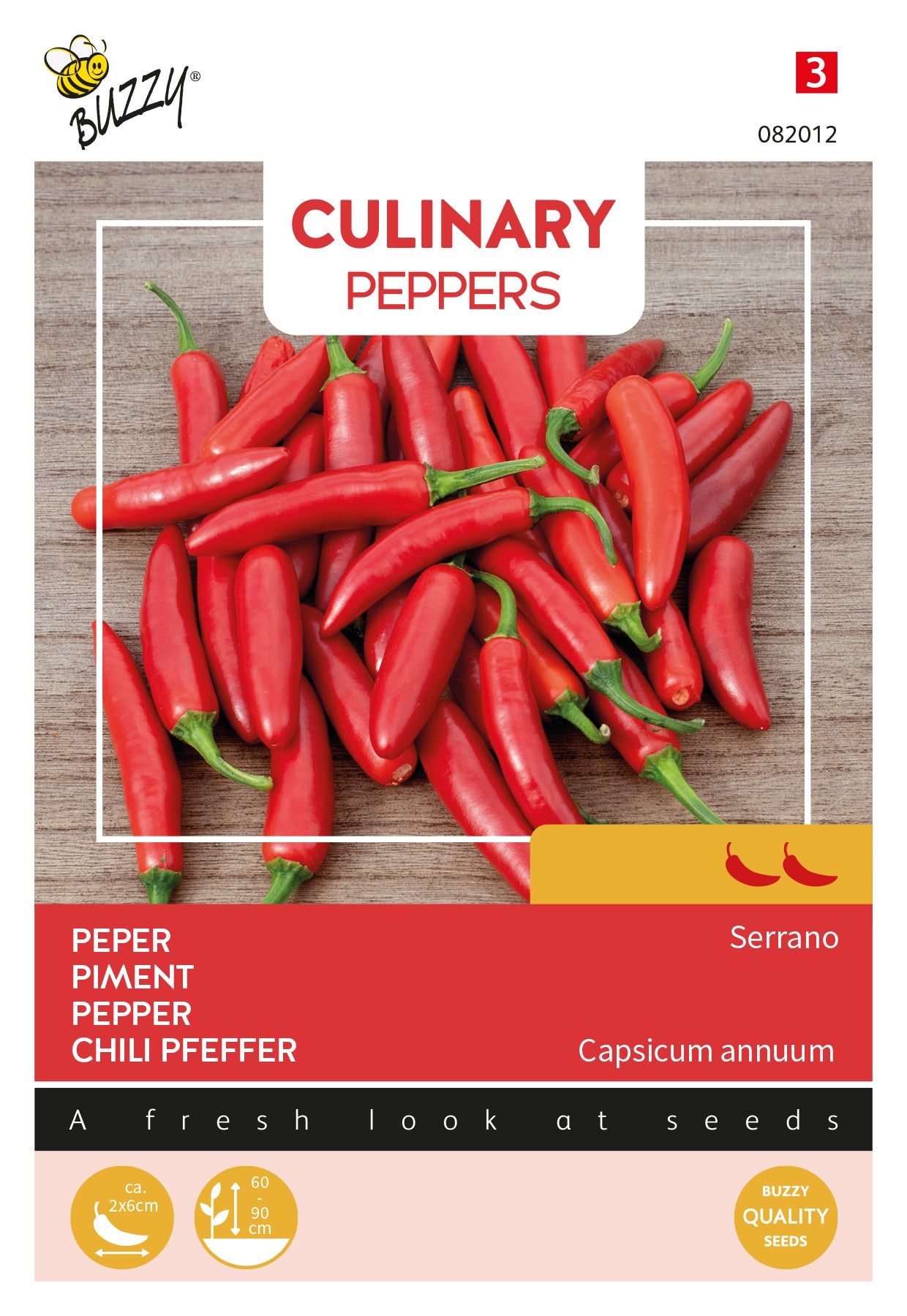 Serrano chili siemenet – Buzzy Capsicum annuum